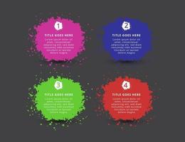 infographic with gradient and effect with 4, 5, 6 options or steps vector