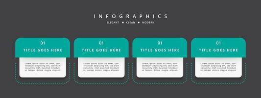 infografía con degradado y efecto con 4, 5, 6 opciones o pasos vector