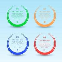 infographic with gradient and effect with 4, 5, 6 options or steps vector