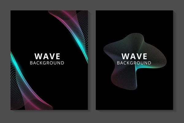 abstract  background with wavy and line concept