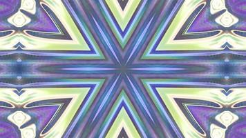 Abstract multicolored symmetrical kaleidoscope background video