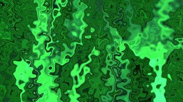 Abstract green textured luminous liquid background video