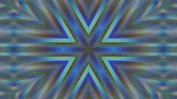 Abstract multicolored symmetrical kaleidoscope background video
