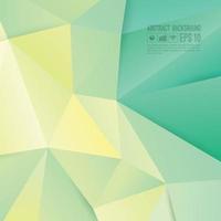 Yellow and green polygonal background vector