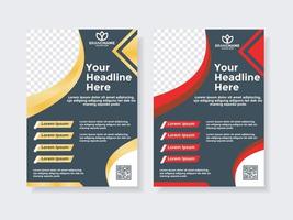 business flyer design. advert brochure. banner promotion vector