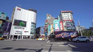 Ximending market in Taipei Taiwan video