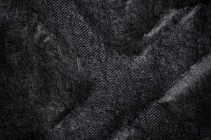 Black fabric canvas silk texture background photo