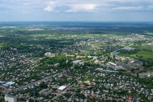 paisaje aéreo ucraniano. zhytomyr, región de polissya, ucrania foto