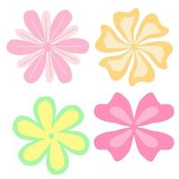 Flower set element for wedding vector