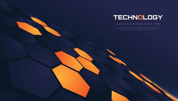 Futuristic Hexagon Background Design. Abstract Hexagonal Background
