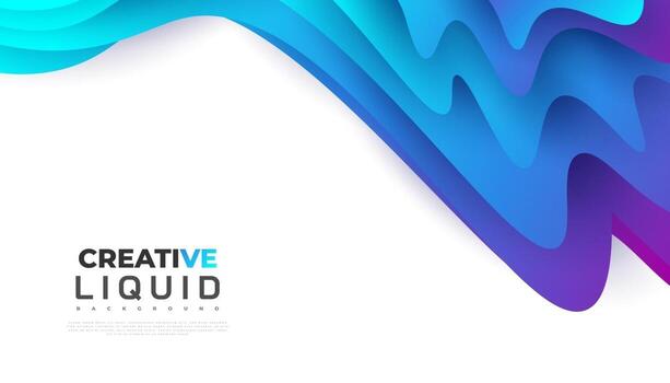 Plantilla de diseño de fondo abstracto moderno con formas líquidas de colores vector