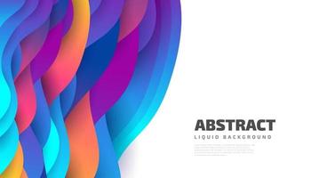 Modern Abstract Background Design with Colorful Fluid and Liquid Shape vector