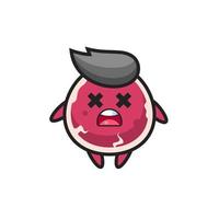 the dead beef mascot character vector