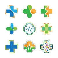 Medical care logo images vector