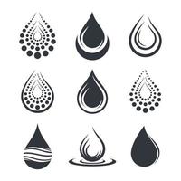 Water drop logo images vector