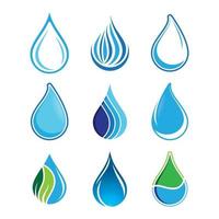 Water drop logo images vector