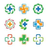 Medical care logo images vector