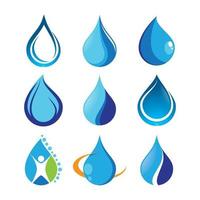 Water drop logo images vector