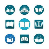 Book logo images vector