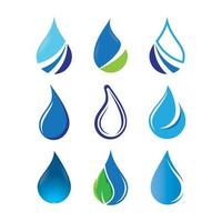 Water drop logo images vector