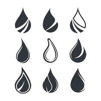 Water drop logo images vector