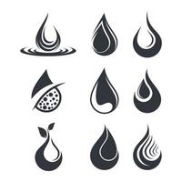 Water drop logo images vector