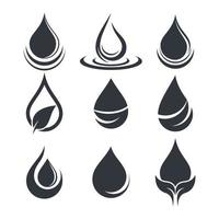 Water drop logo images vector