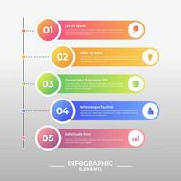 plantilla de elemento de infografía vector