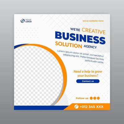 Business social media post template