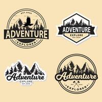 explore adventure logo concept template vector