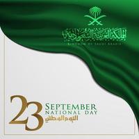 Kingdom Of Saudi Arabia nation Day Greeting Background Vector Design