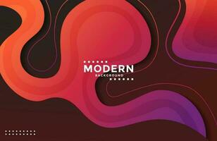 Dynamic modern background with colorful fluid shapes vector