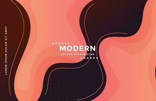 Dynamic modern background with colorful fluid shapes vector