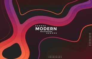 Dynamic modern background with colorful fluid shapes vector