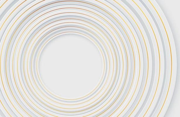 Modern minimal and clean white gold realistic background