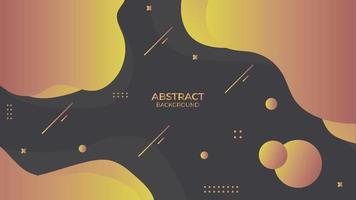 Abstract design background fluid with geometric object vector