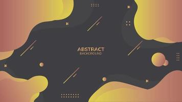 Design abstract background fluid with geometric object vector