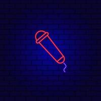 Retro microphone vector icon isolated on brick wall