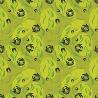 Folk flowers pattern Floral surface design Seamless pattern vector