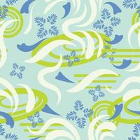 Folk flowers pattern Floral surface design Seamless pattern vector