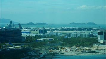 Time lapse of people in Hong Kong airport video