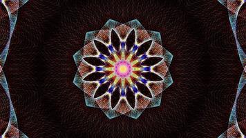 donkere hypnotiserende bloem mandala volgorde patronen loop video