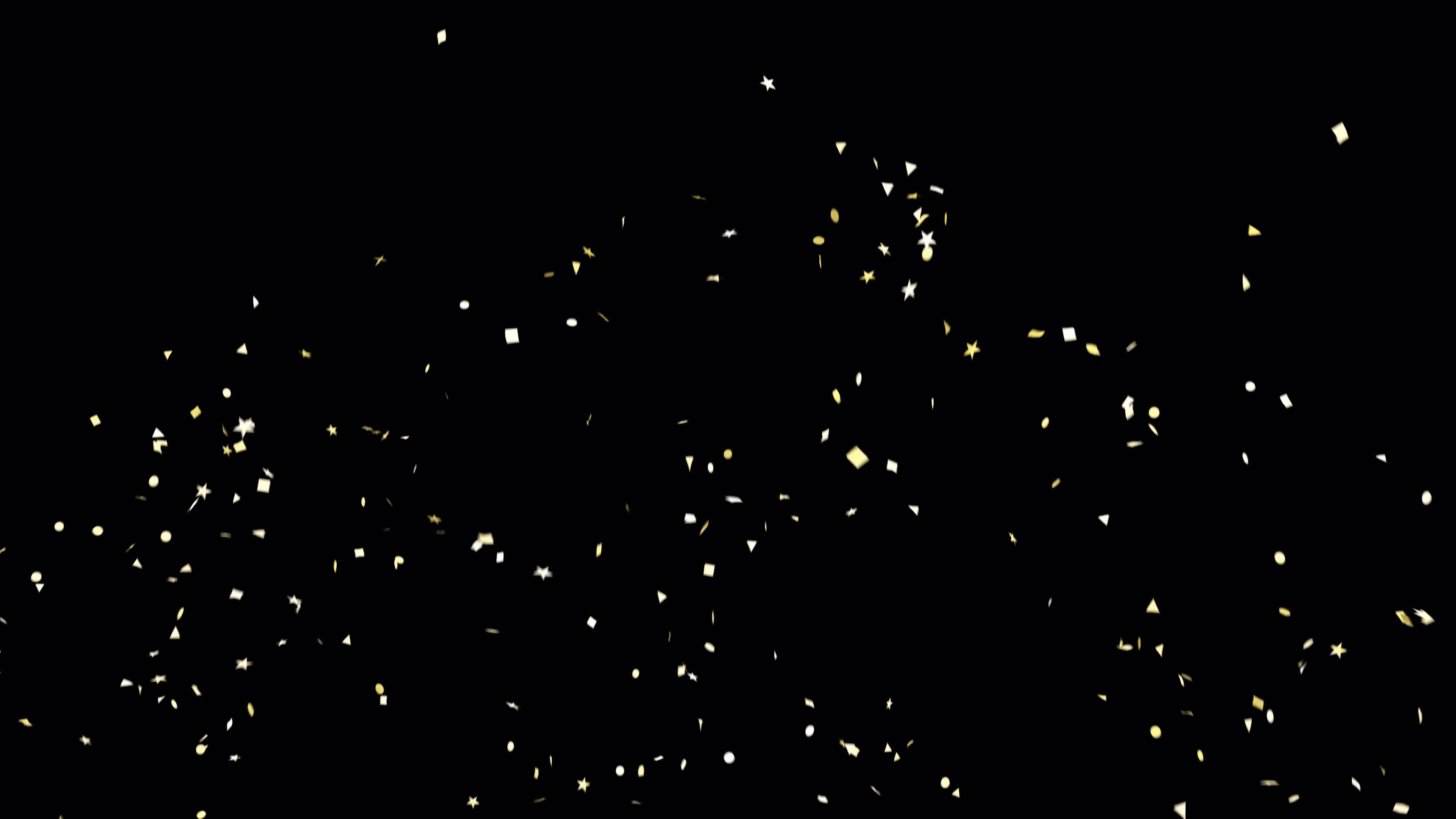 Confetti Alpha Channel Stock Video Footage for Free Download