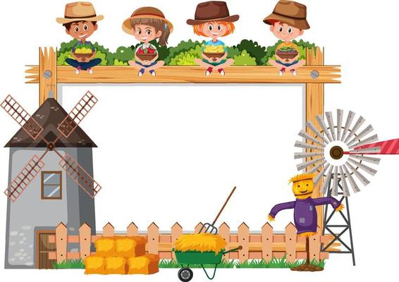 https://static.vecteezy.com/system/resources/thumbnails/003/449/046/small_2x/empty-wooden-frame-with-children-and-farm-objects-free-vector.jpg