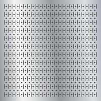 Metallic peg board perforated texture background vector