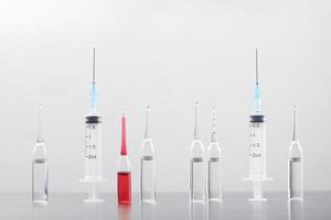 Close up image of a syringe photo