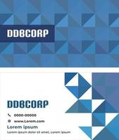 Vector Modern Creative and Clean Double-sided Business Card Template.