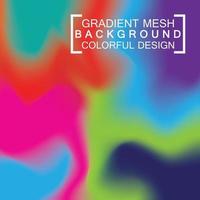 Abstract blurred holographic gradient mesh effect background vector