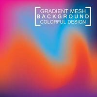 Abstract blurred holographic gradient mesh effect background vector
