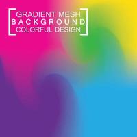 Abstract blurred holographic gradient mesh effect background vector